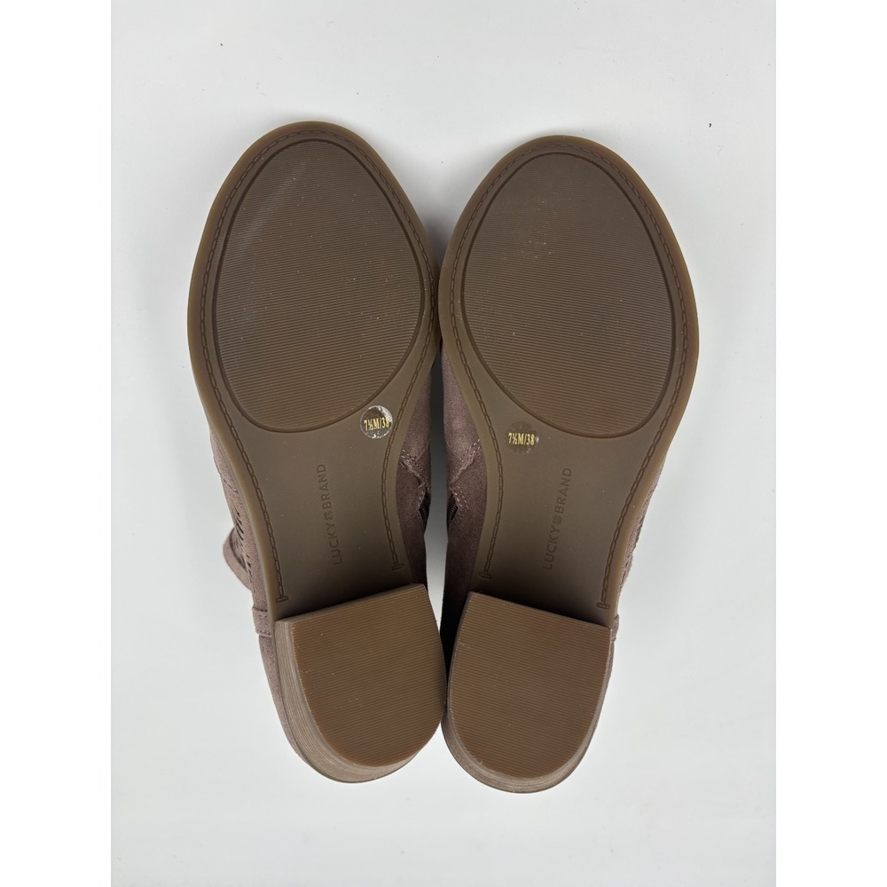 NEW Lucky Brand LK-Bahrie Oiled Suede Dusty Rose Bootie Women's Size 7.5 - Picture 9 of 11